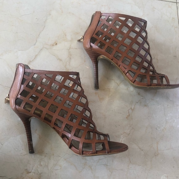 Michael Kors Shoes - Michael Kors 36.5 Leather Heels Gorgeous Color